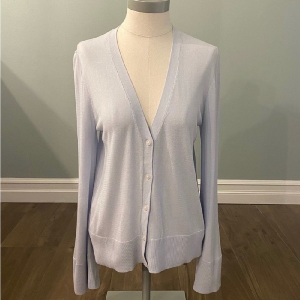 LOFT cardigan sweater - light blue - size M